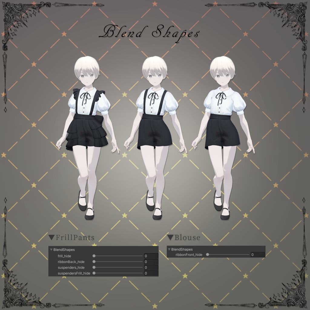 【3D衣装】Madonna Lily ✦8キャラ対応✦