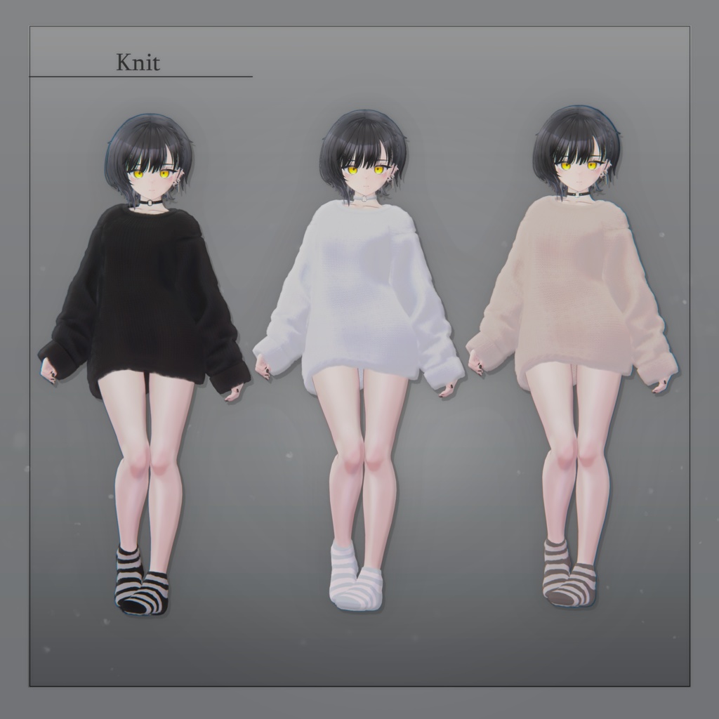 【3D衣装】彼ニット✦ビナア対応版✦