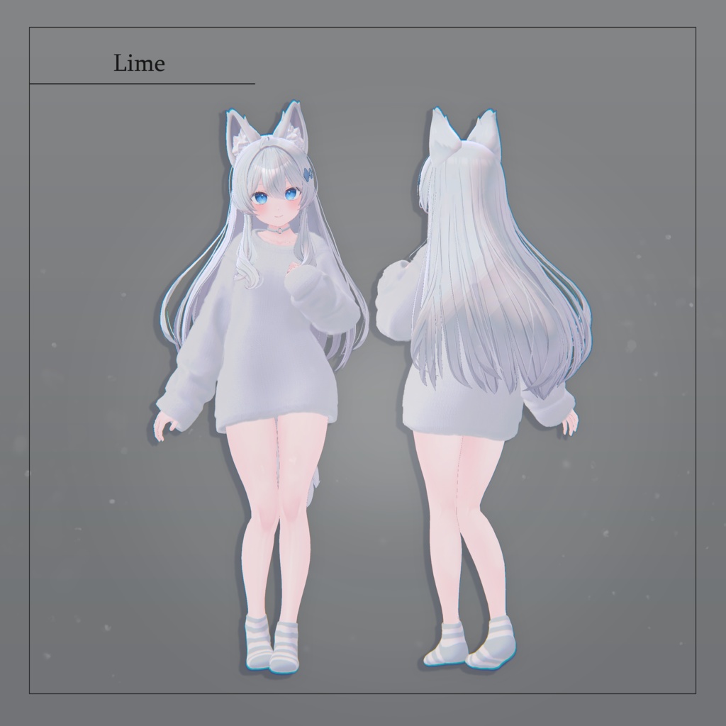 【3D衣装】彼ニット✦Lime,Airi,Shinano対応版✦