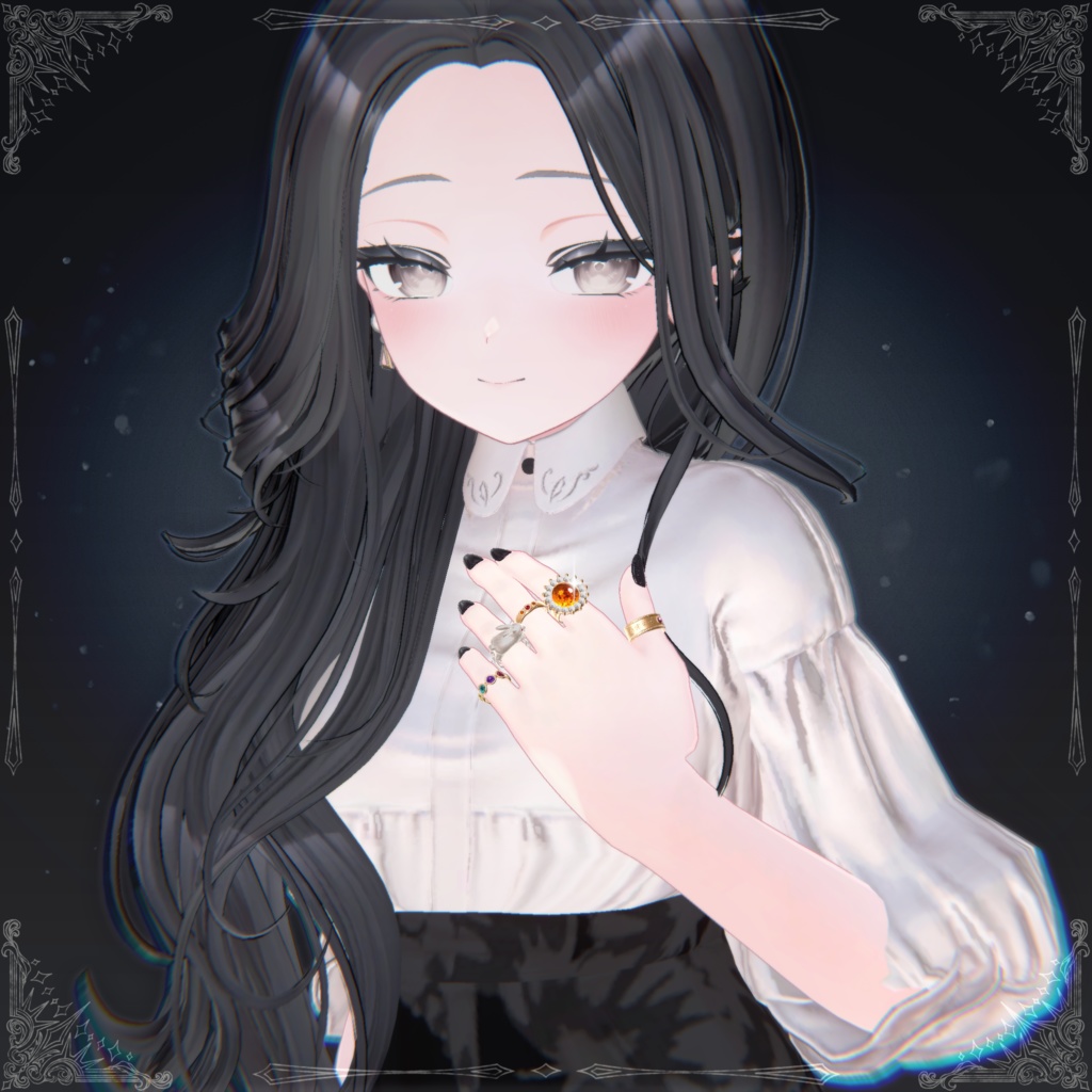 【3D Model】Antique Ring 50点セット