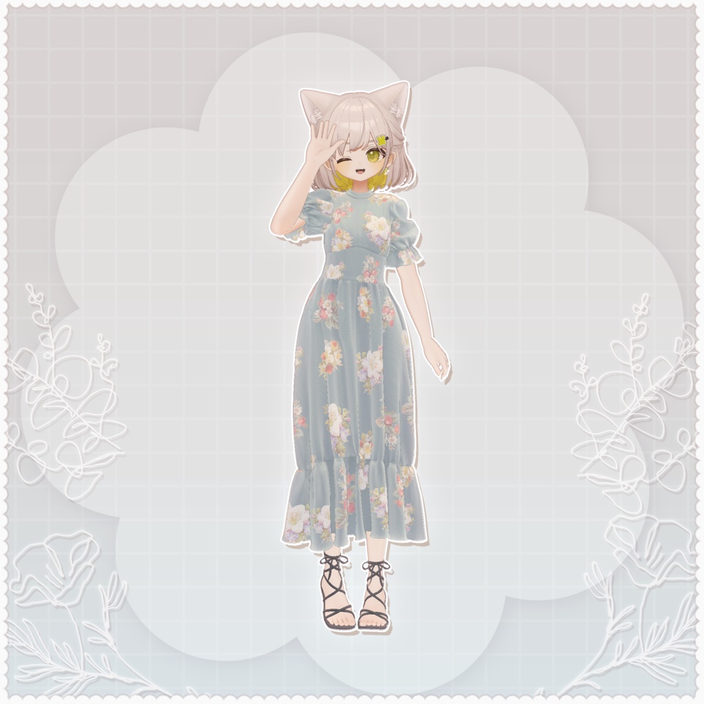 【3D衣装】春風ワンピース✦12キャラ対応✦