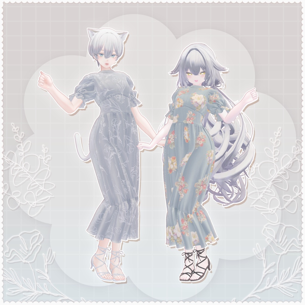 【3D衣装】春風ワンピース✦12キャラ対応✦