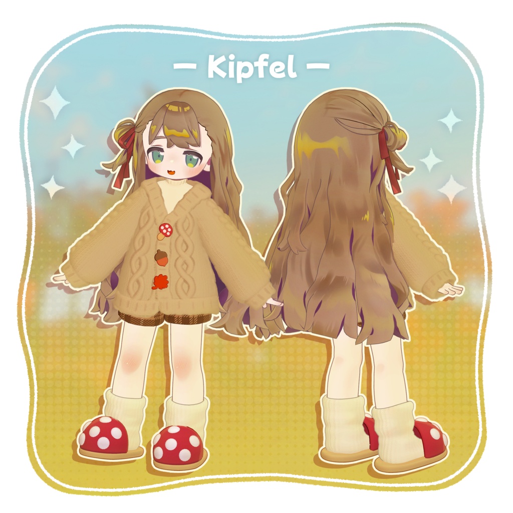 【3D衣装】ふわふわ秋ニット✦キプフェル・まめひなた対応✦