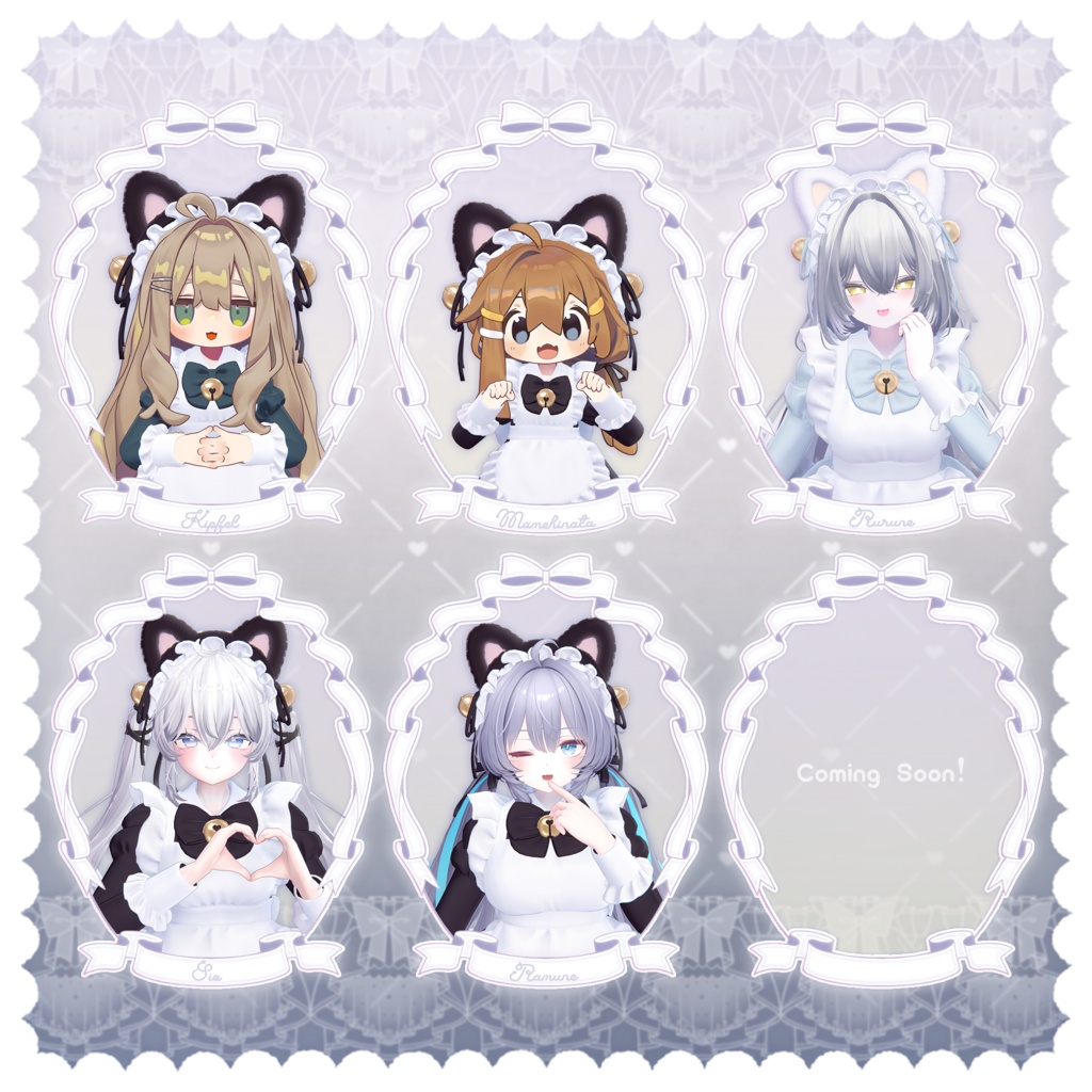 【3D衣装】ねこめいど -NECOMAID- ✦11キャラ対応✦