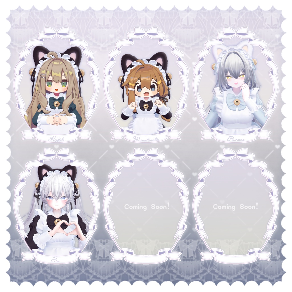 【3D衣装】ねこめいど -NECOMAID- ✦10キャラ対応✦