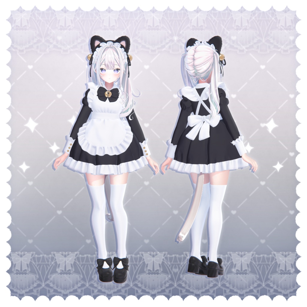 【3D衣装】ねこめいど -NECOMAID- ✦10キャラ対応✦