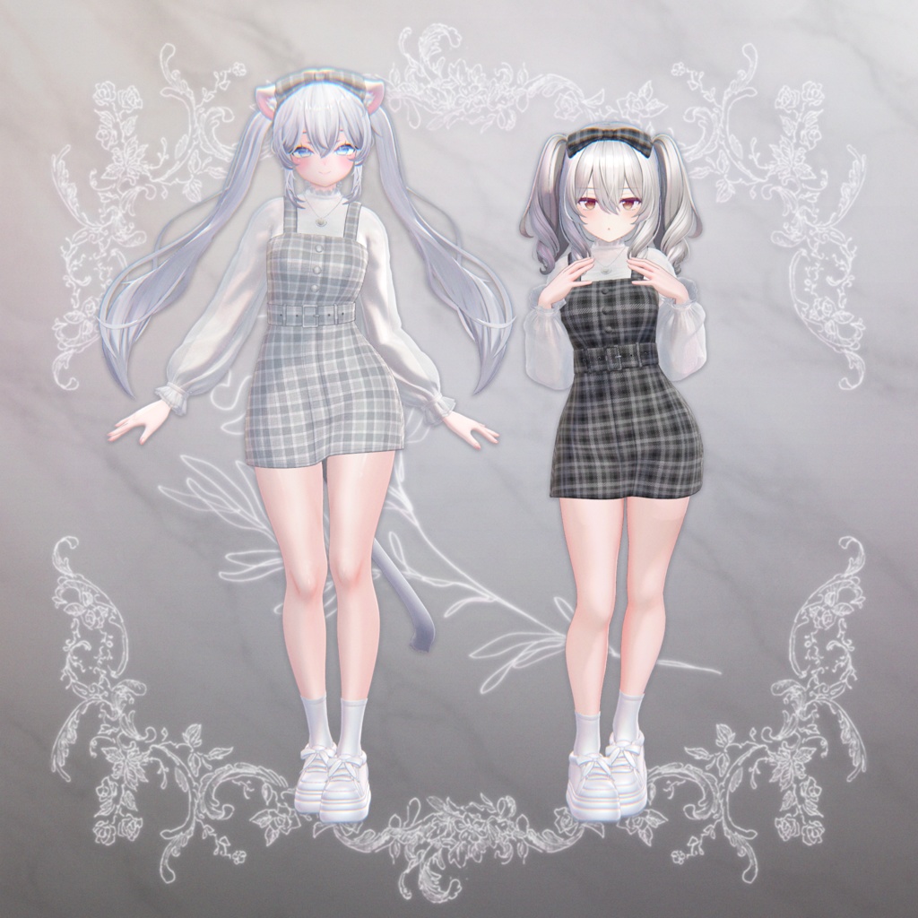 【3D衣装】BloomyCheck ✦9キャラ対応✦【発売記念SALE】