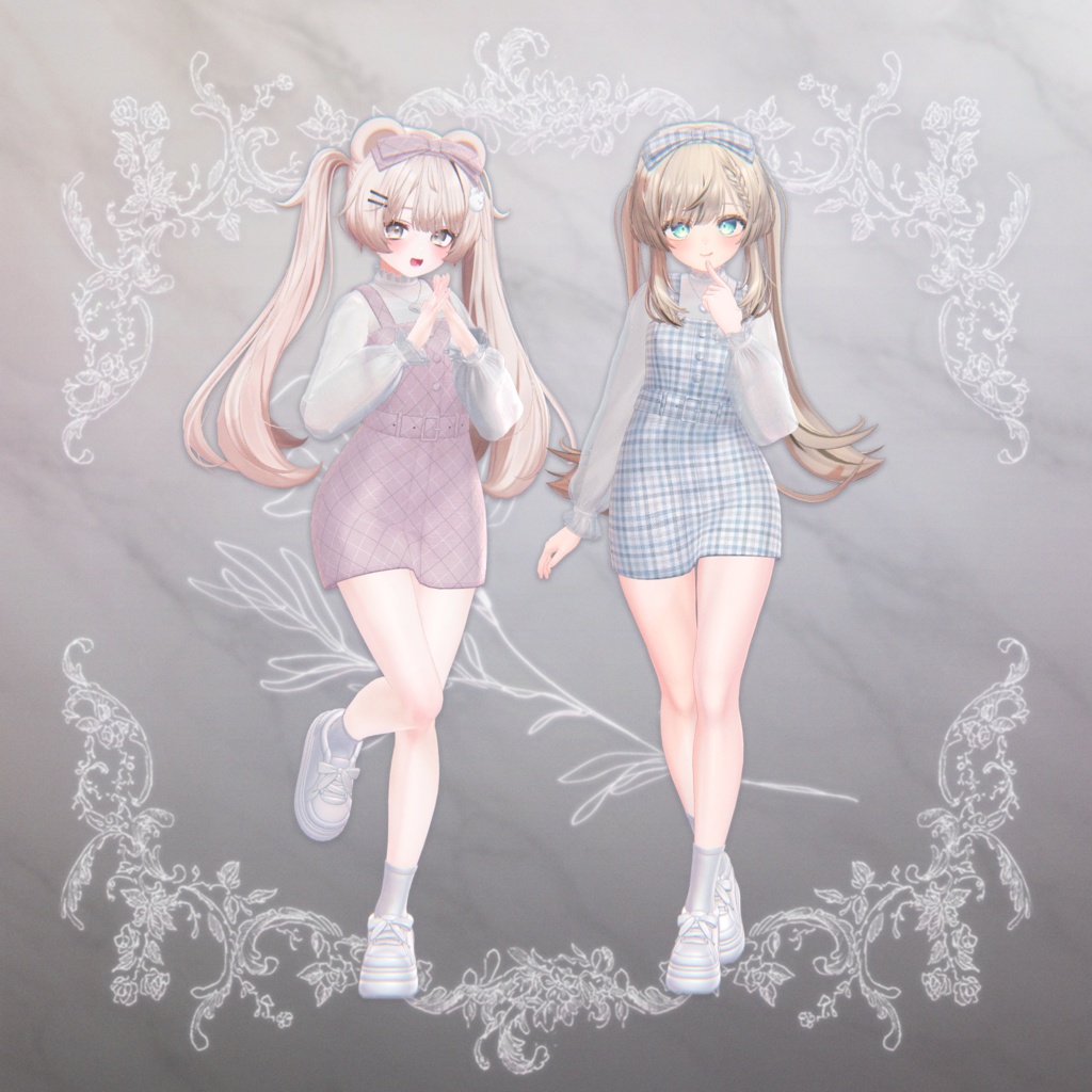 【3D衣装】BloomyCheck ✦9キャラ対応✦【発売記念SALE】