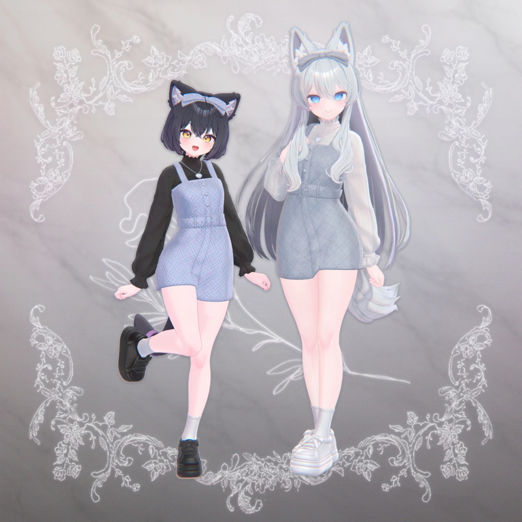 【3D衣装】BloomyCheck ✦9キャラ対応✦【発売記念SALE】