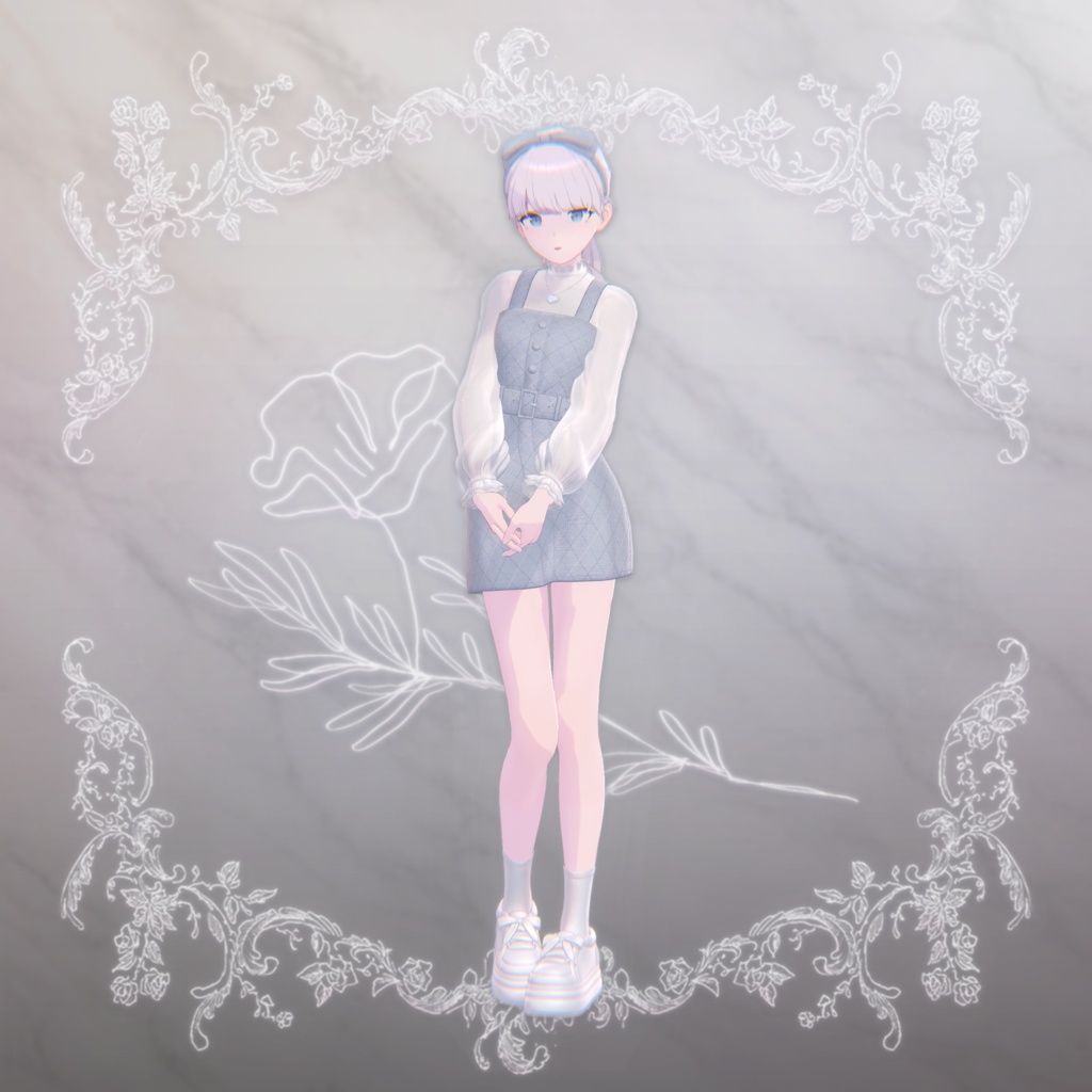 【3D衣装】BloomyCheck ✦10キャラ対応✦