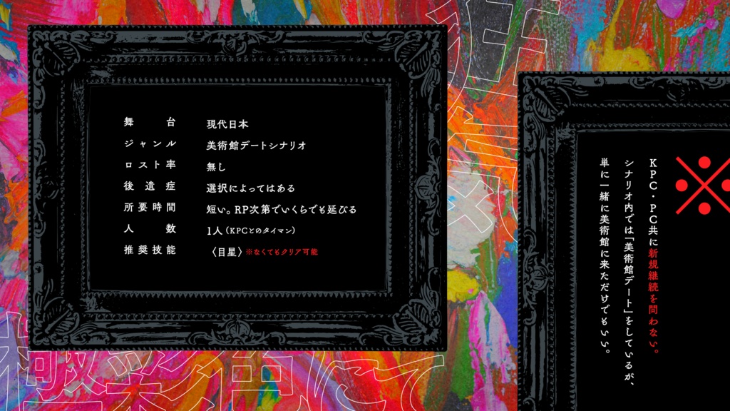 CoC「展示された狂気、極彩色にて」SPLL:E198925