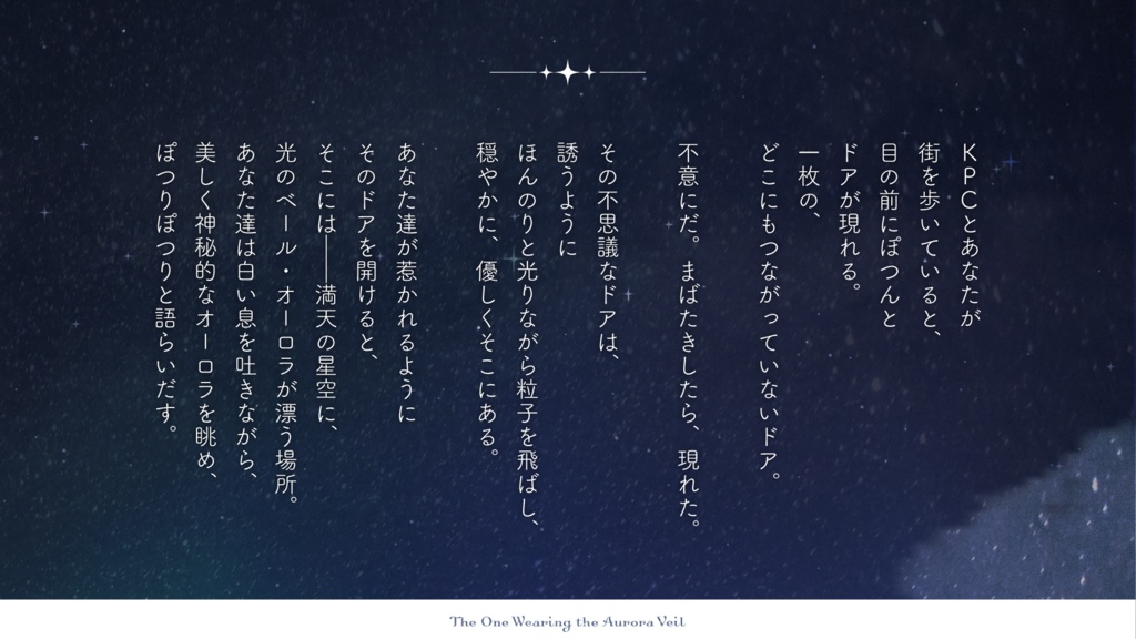 【🎄Xmas SALE】 CoC「オーロラ・ベールを纏う人」SPLL:E192452