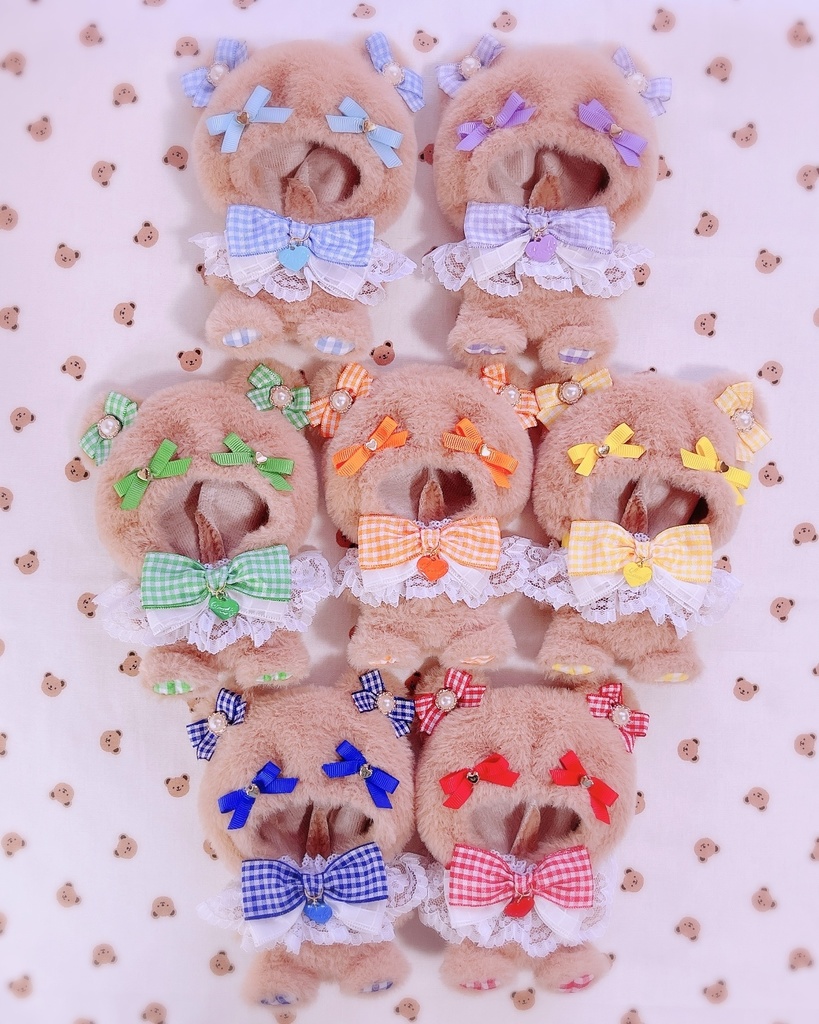 ギンガムリボンテディベア