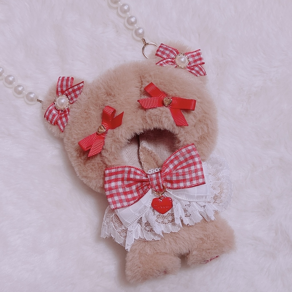 ギンガムリボンテディベア