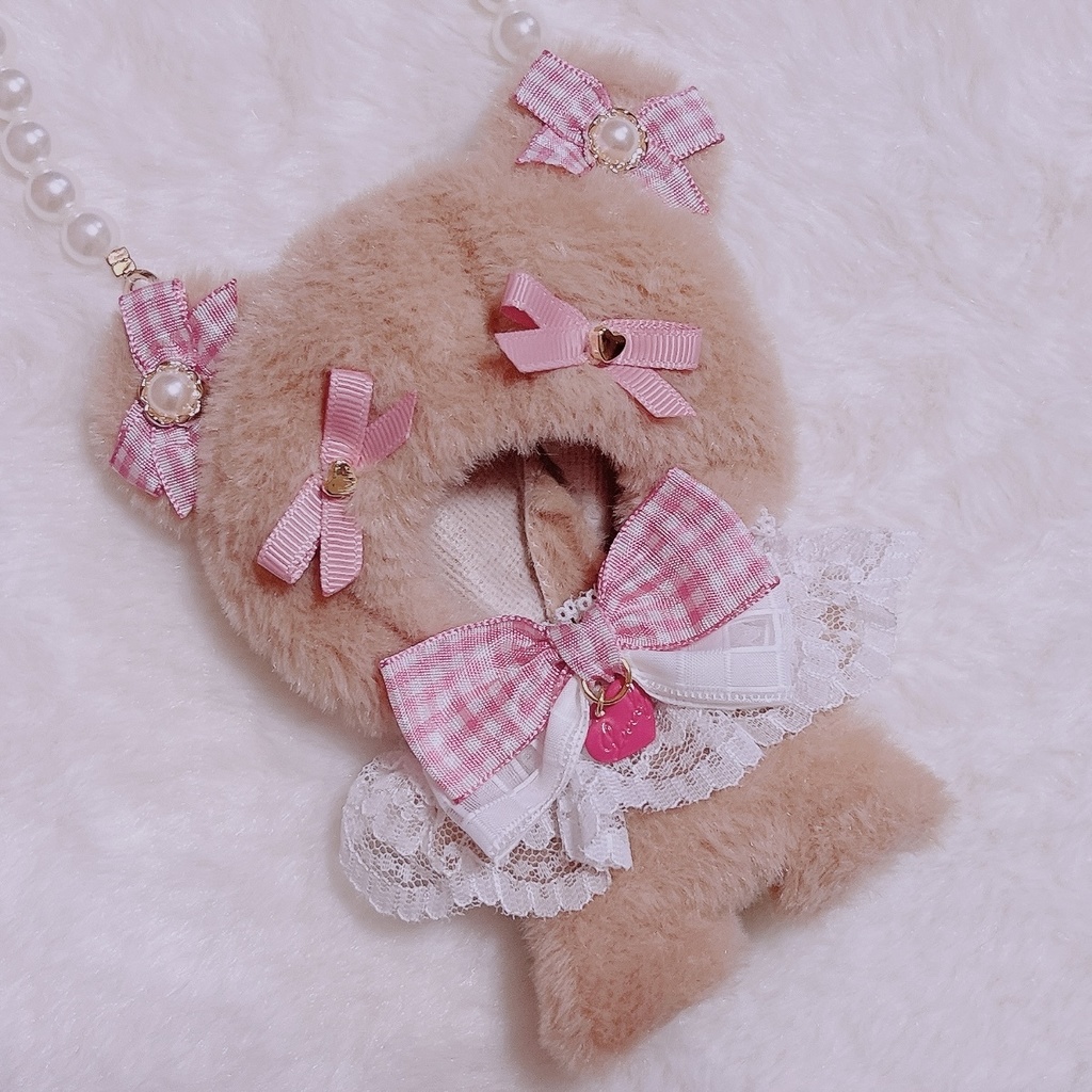 ギンガムリボンテディベア