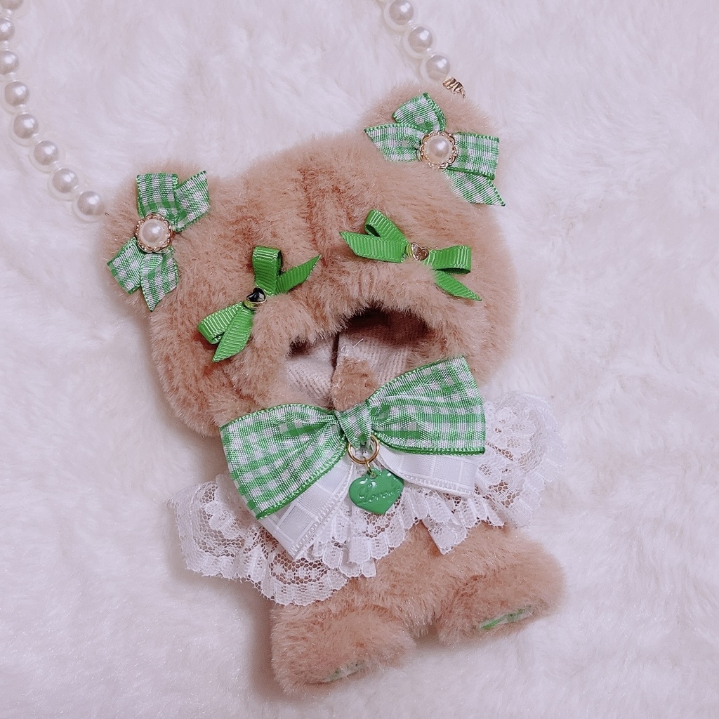 ギンガムリボンテディベア