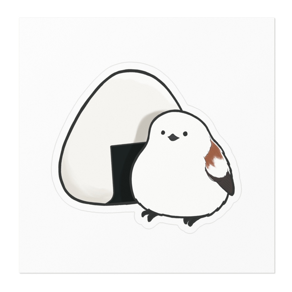 シマエナガ(おにぎりver.)ステッカー