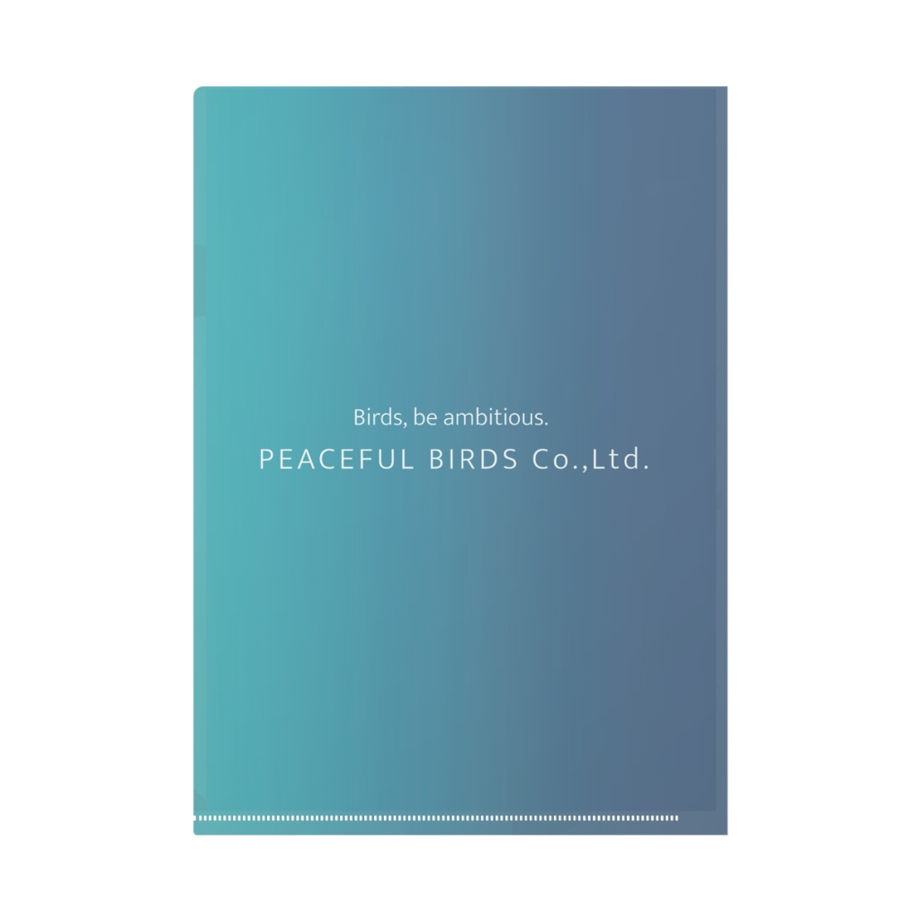 PEACEFUL BIRDS コーポレートクリアファイルA
