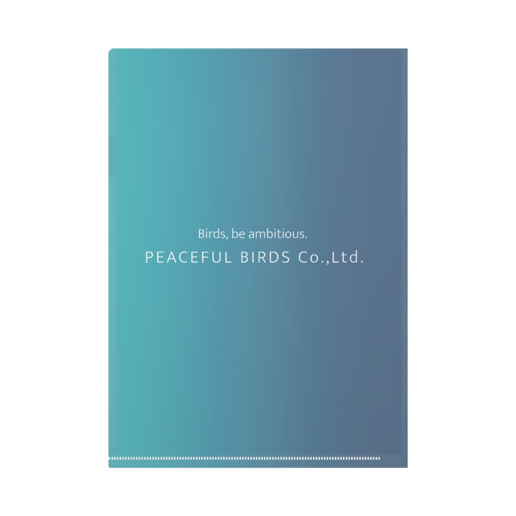 PEACEFUL BIRDS コーポレートクリアファイルB