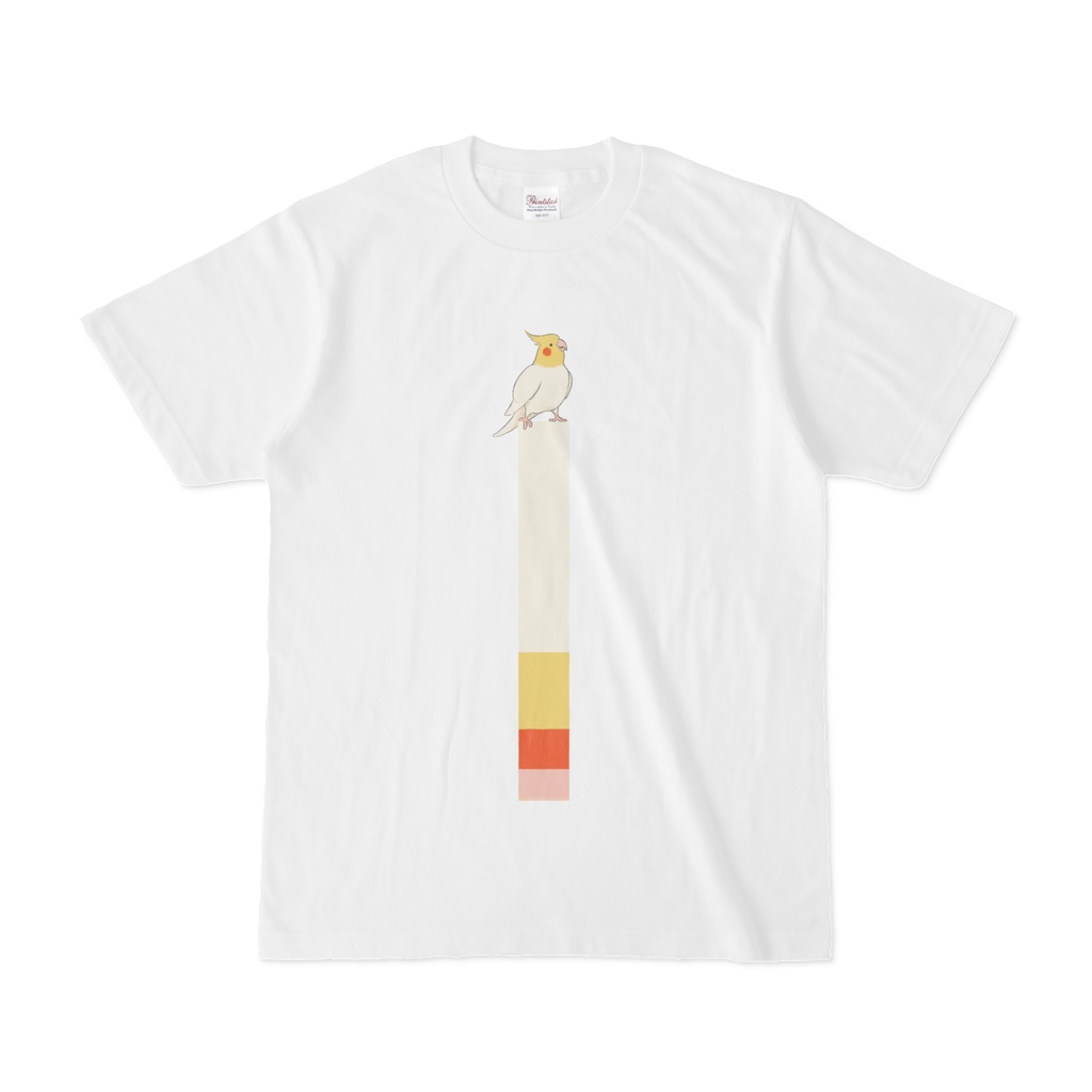 オカメインコカラーバーTシャツ(ルチノー)