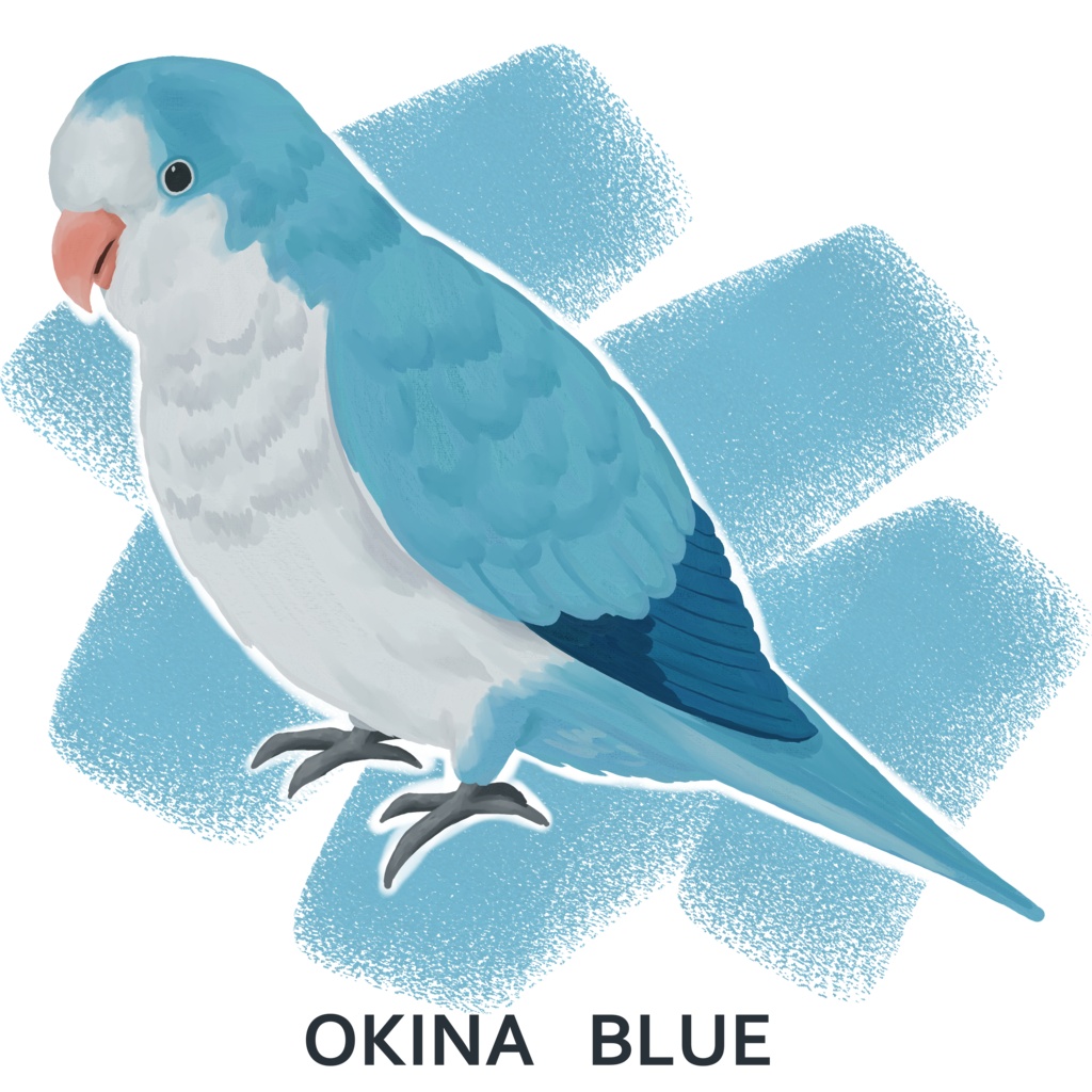 推し鳥カラートートバッグ