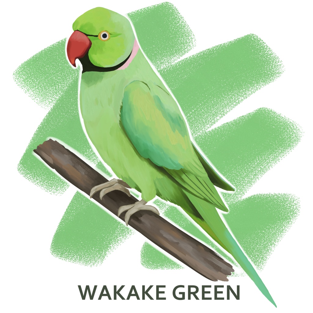 推し鳥カラートートバッグ