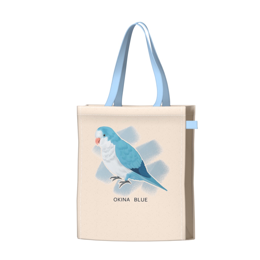 推し鳥カラートートバッグ