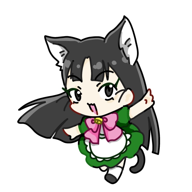 猫メイド綾仙アクリルキーホルダー