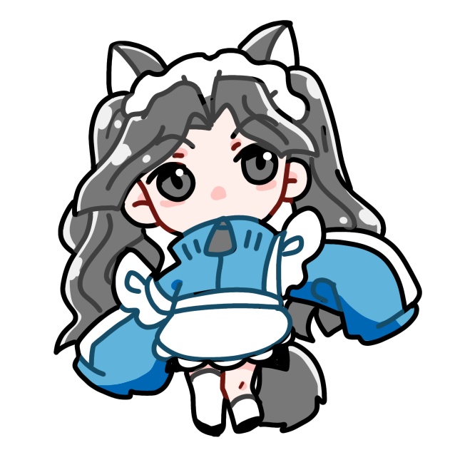 猫メイド綾仙アクリルキーホルダー