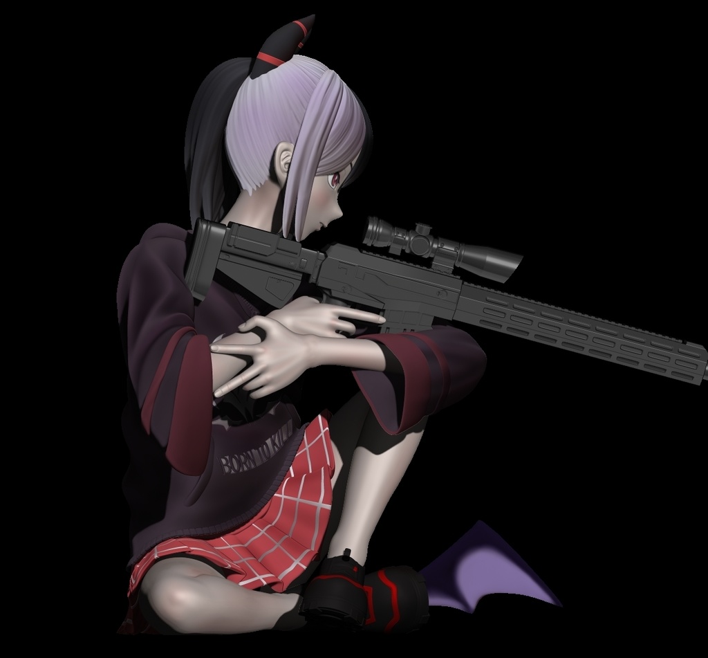 ブルーアーカイブ　鬼方カヨコ　1/7スケール3Dプリンターキット