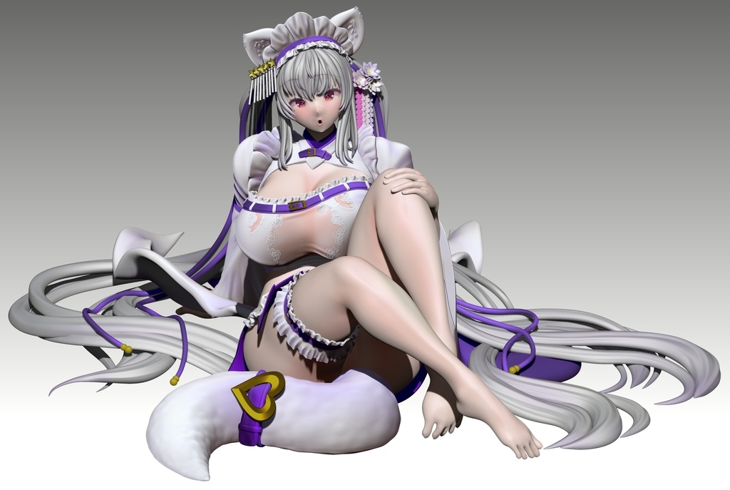 都みゆり　1/6or1/4スケール3Dプリンターキット