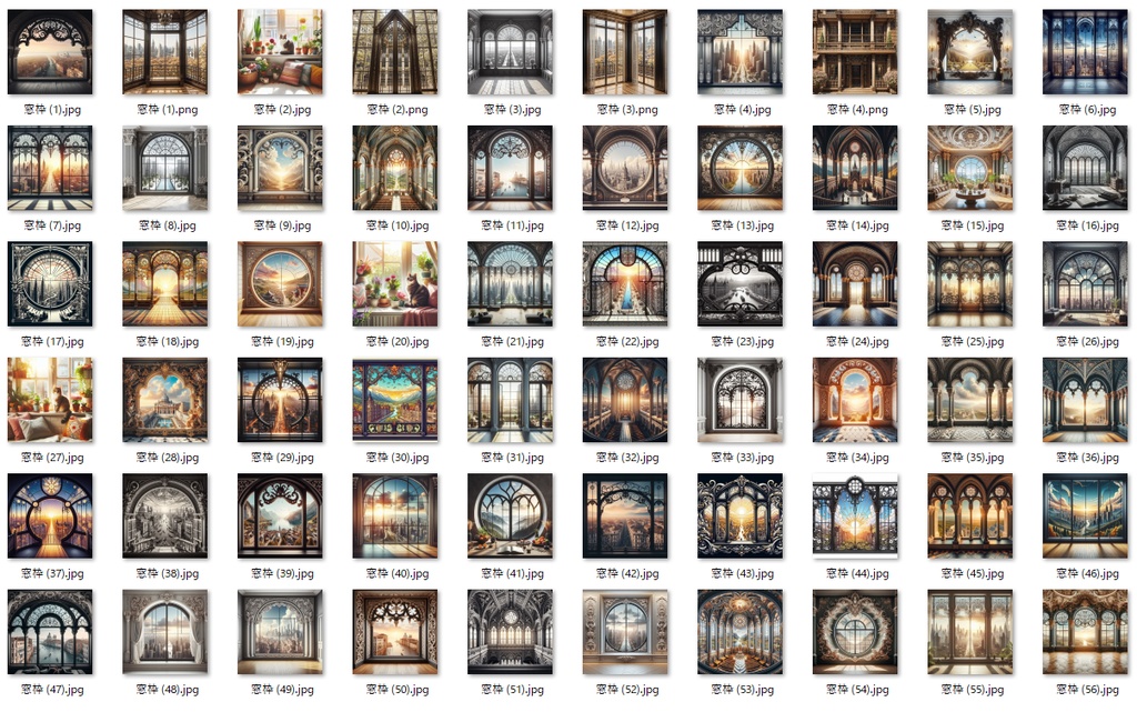 【背景画像】窓枠1