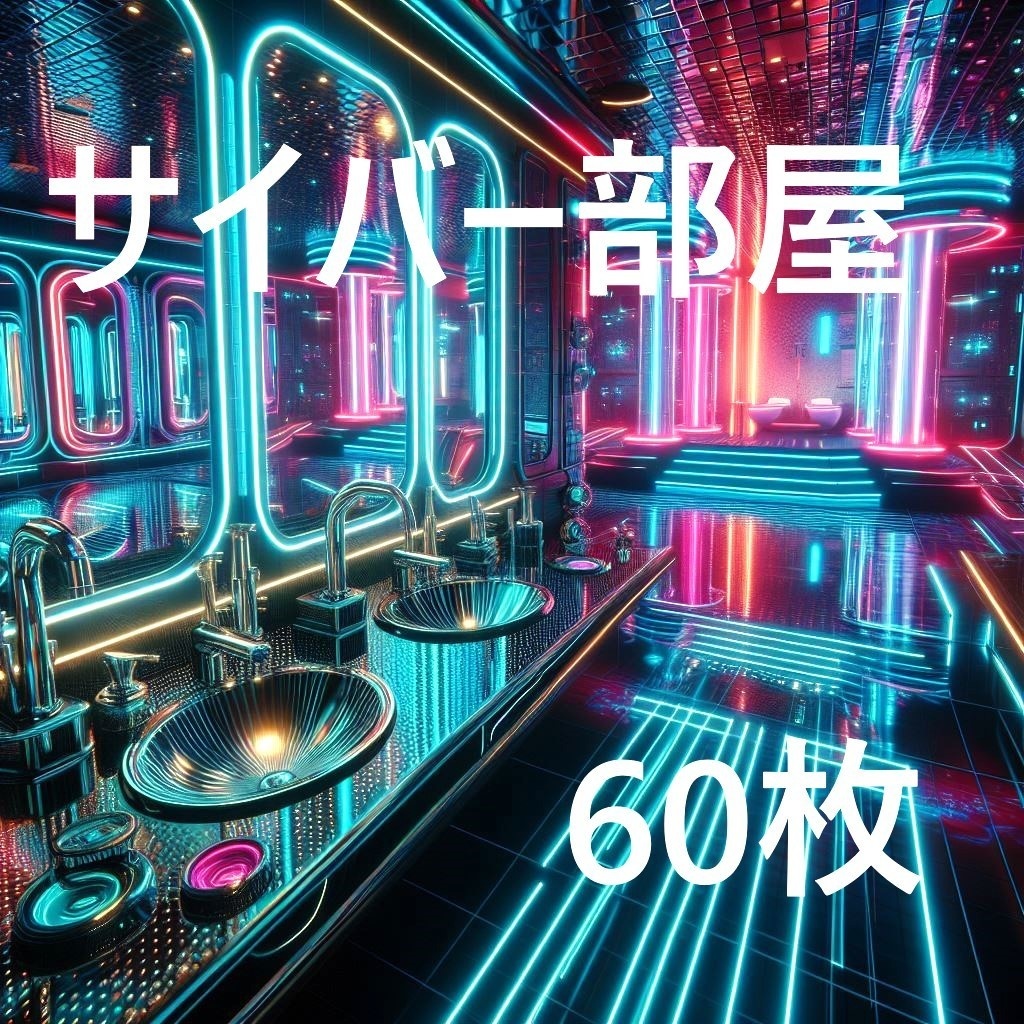 【背景画像】サイバーネオン部屋１