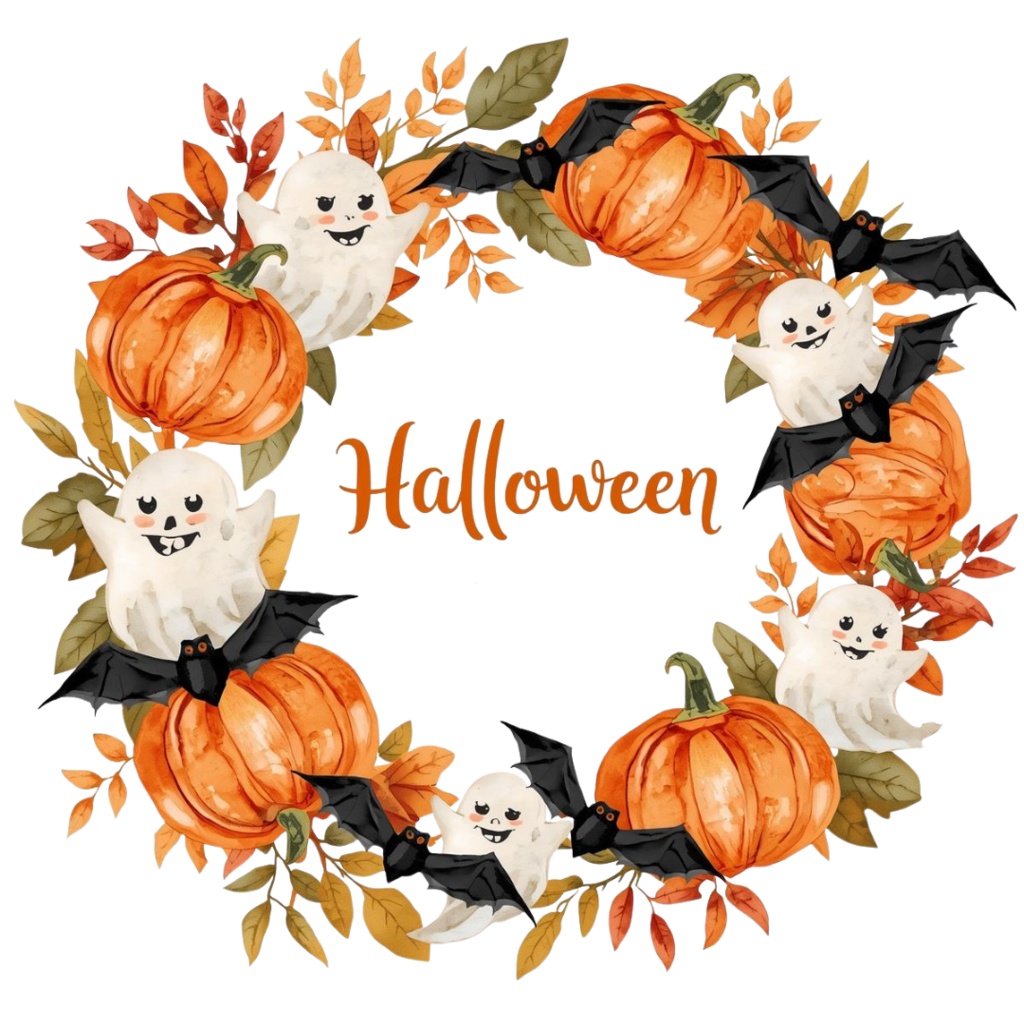 ハロウィンクリップアートセット ①― キモかわコレクション10点 PNG背景透過