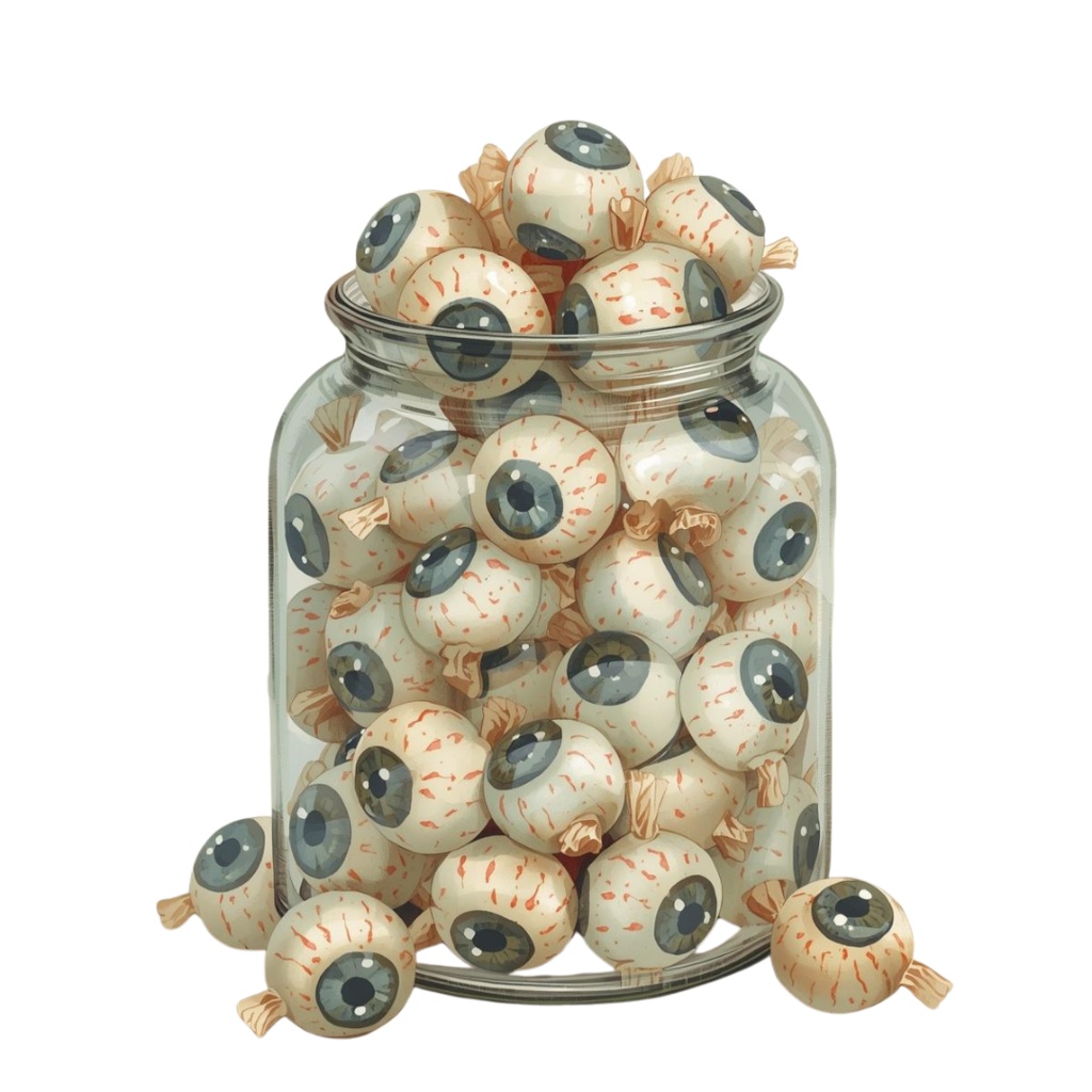 ハロウィンクリップアートセット ①― キモかわコレクション10点 PNG背景透過