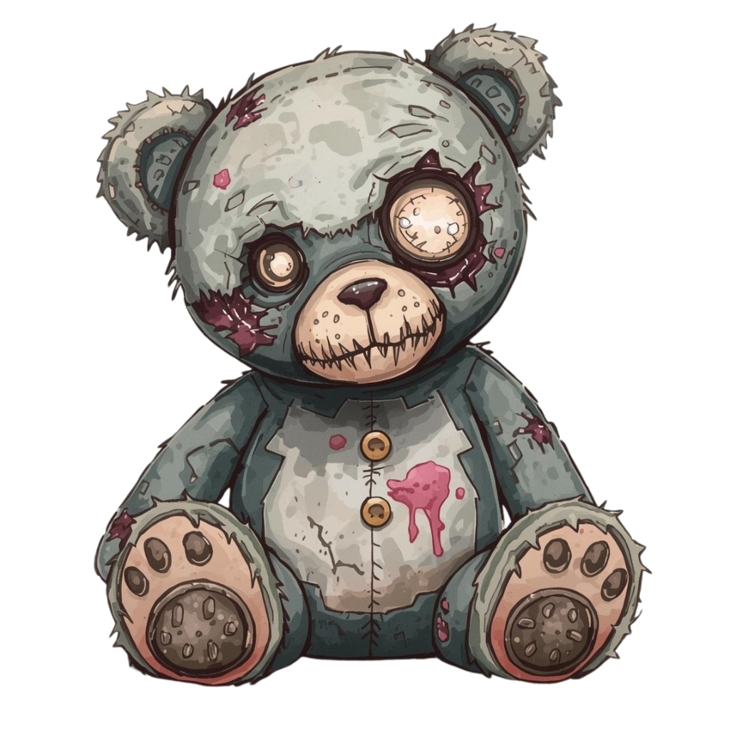 ハロウィンクリップアートセット②−キモかわコレクション10点 PNG背景透過