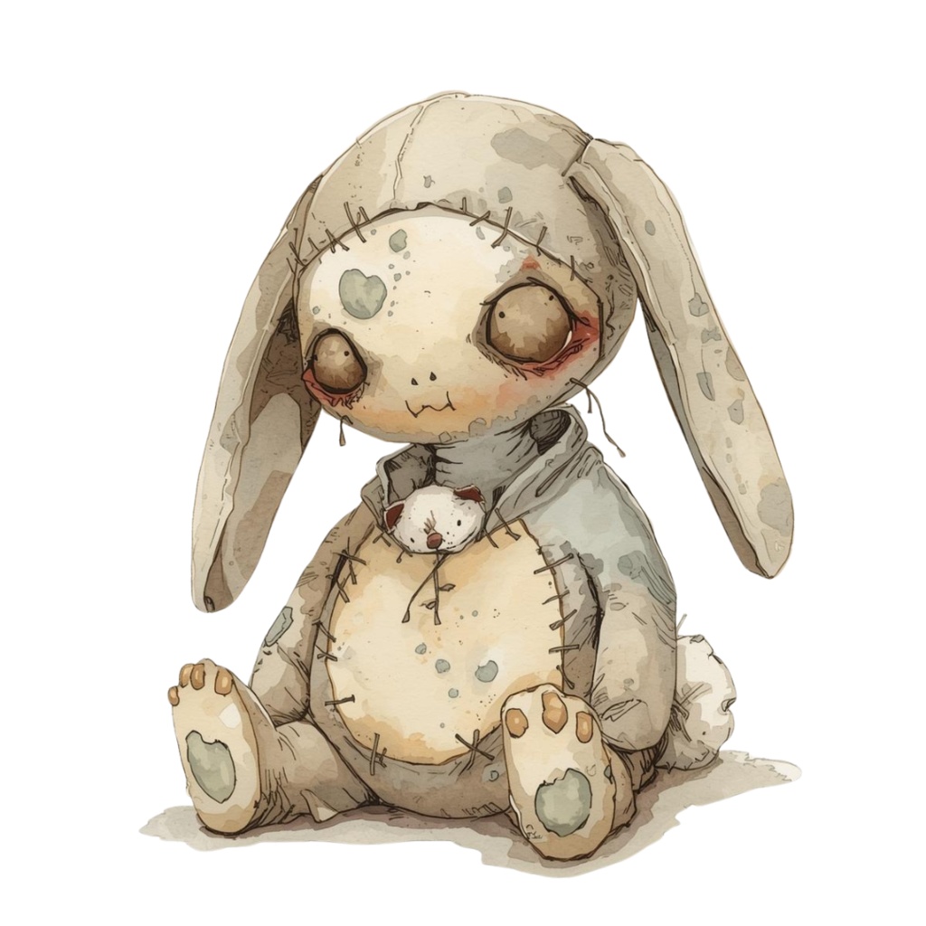 ハロウィンクリップアートセット②−キモかわコレクション10点 PNG背景透過