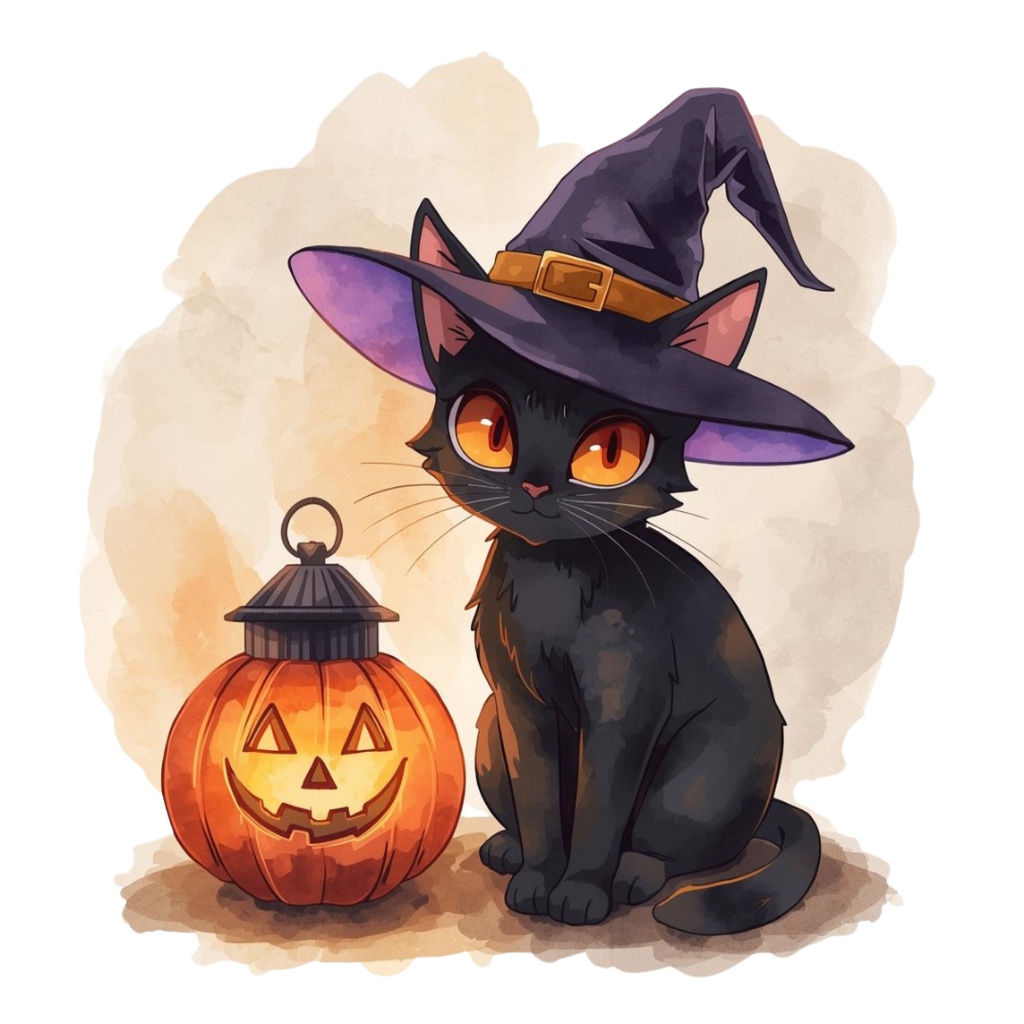 ハロウィンクリップアートセット②−キモかわコレクション10点 PNG背景透過