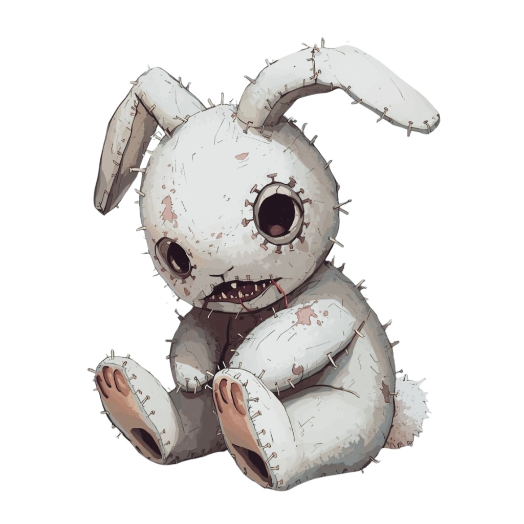 ハロウィンクリップアートセット②−キモかわコレクション10点 PNG背景透過