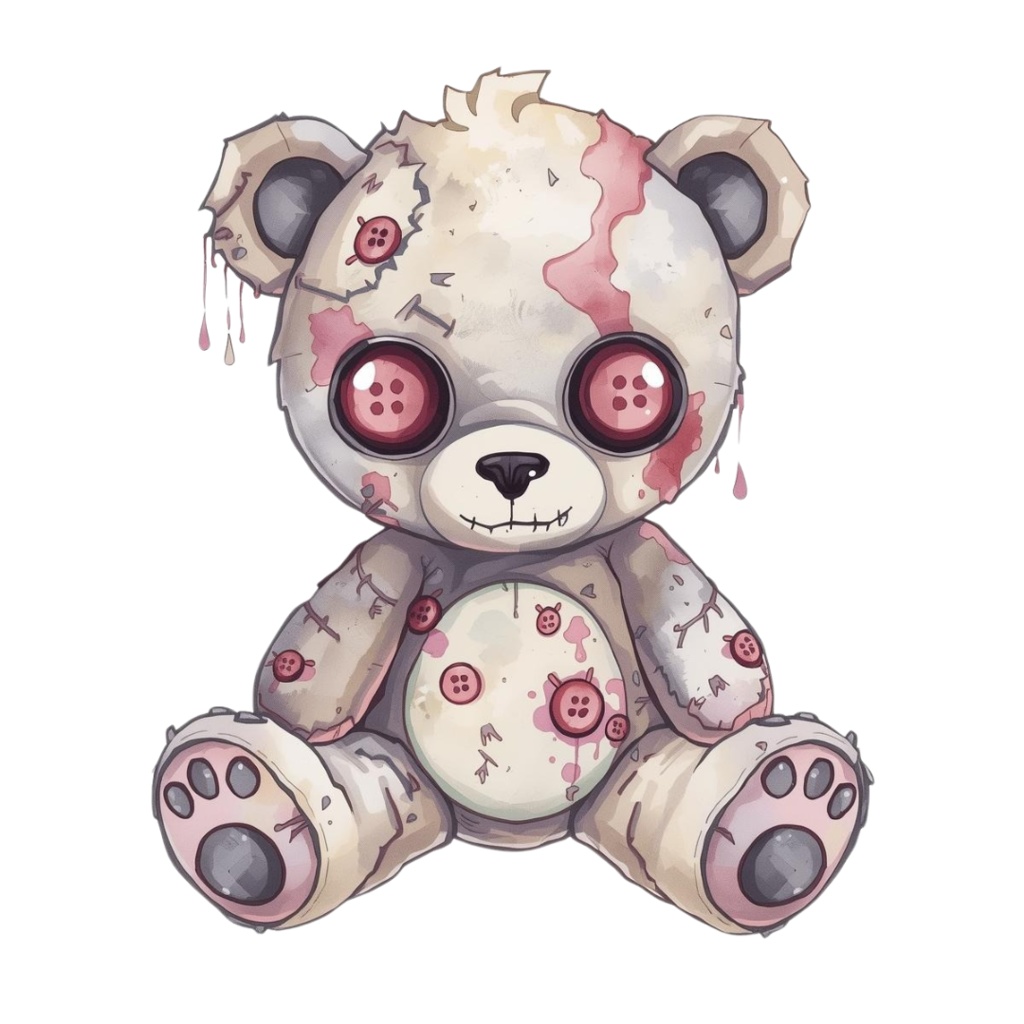 ハロウィンクリップアートセット②−キモかわコレクション10点 PNG背景透過