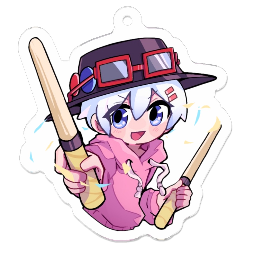 くろたまのアクリルキーホルダー