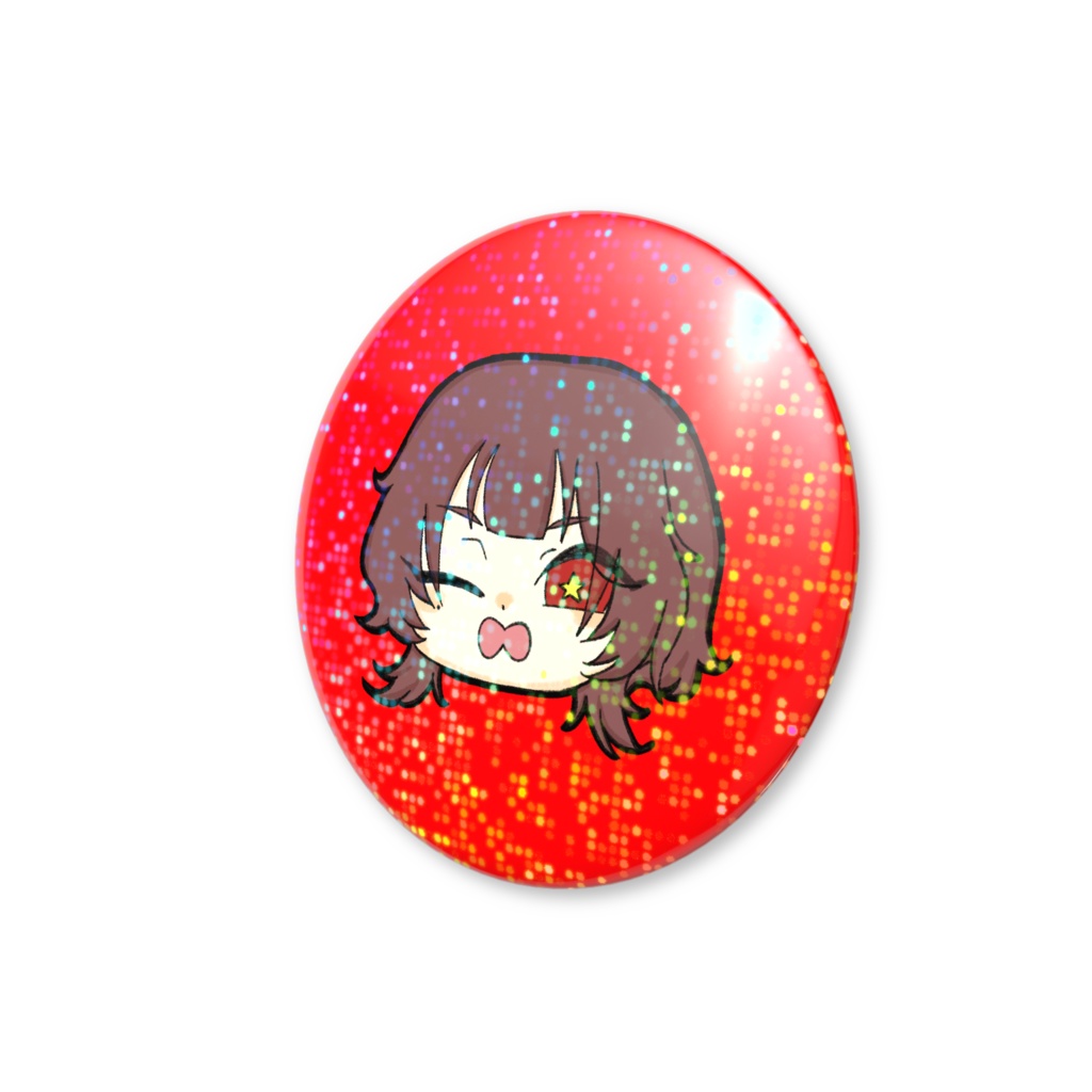 お顔缶バッジ【ホログラム】
