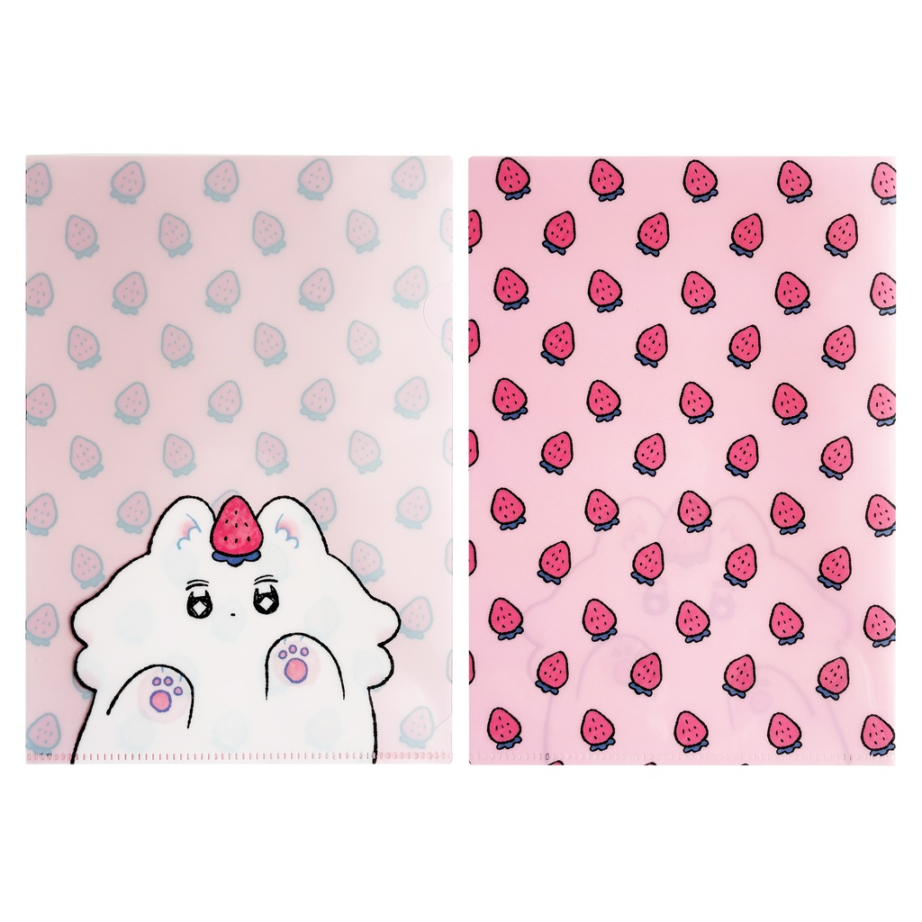 いちごたくさんA5クリアファイル