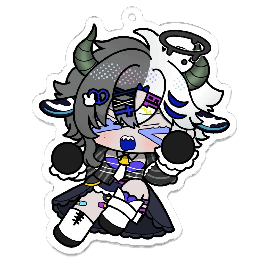 🌟ジタバダスト_アクリルキーホルダー(illustration：羅木わぴこ)
