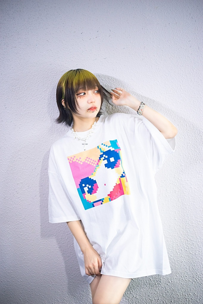 Tシャツ - ドットガール - T-Shirt - Pixel Girl