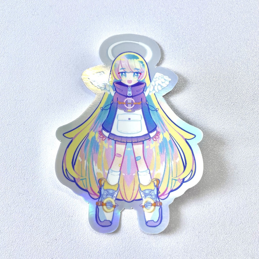 【BIG Hologram Sticker】天使ちゃん Angel Girl