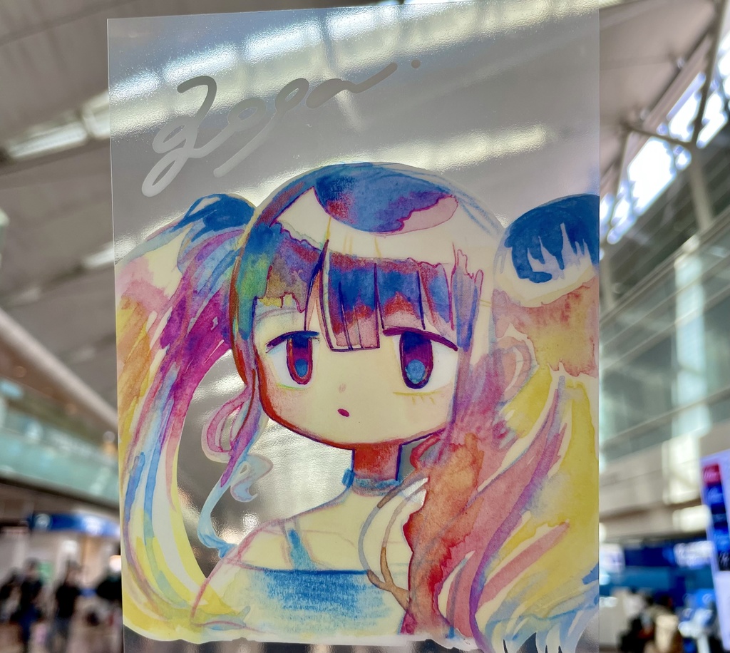 🆕クリアポストカード・ツインテギャルちゃん