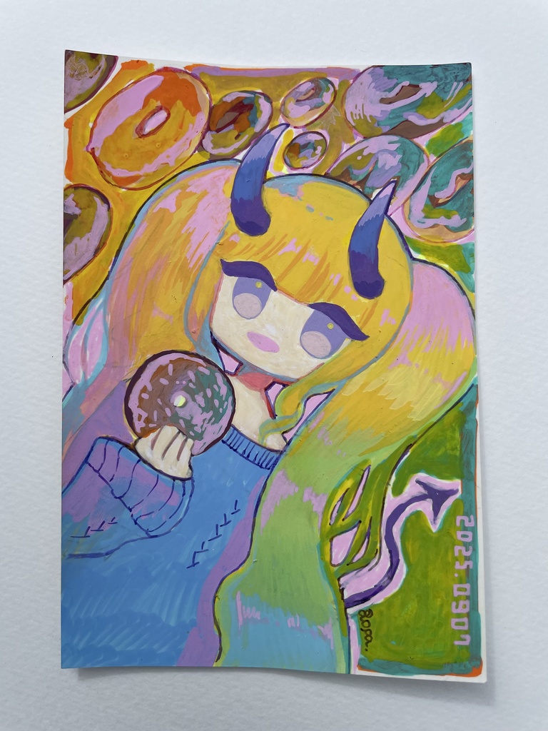【原画】悪魔もドーナツがお好き🍩