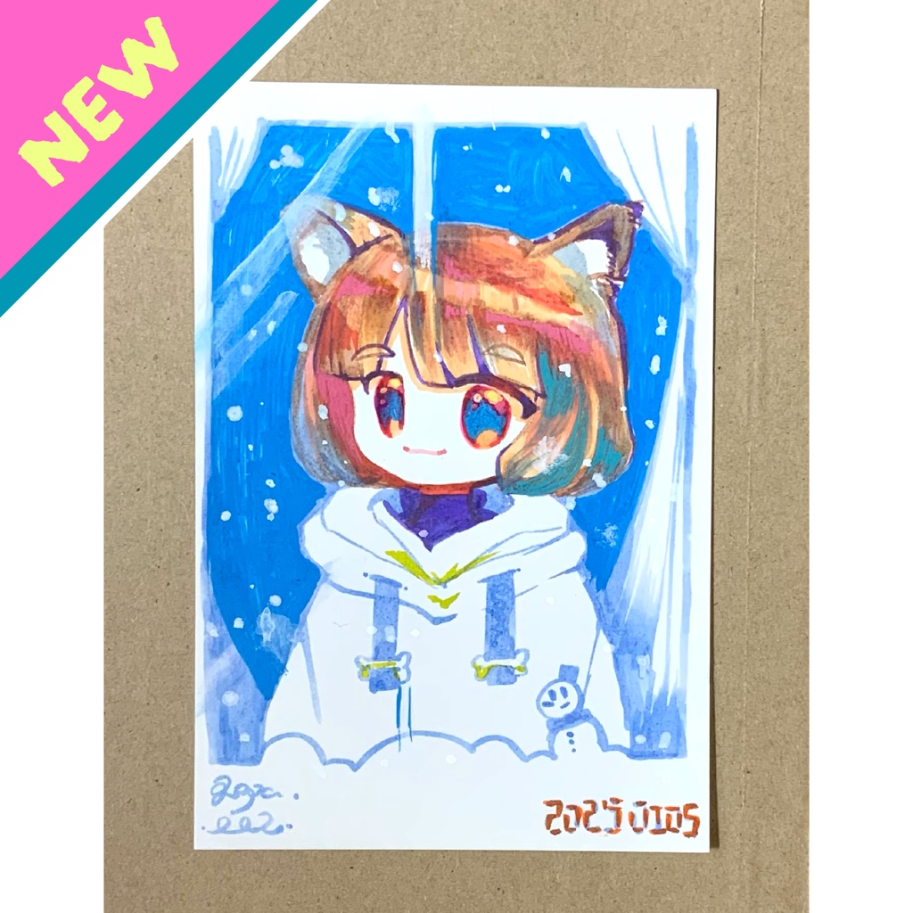 【2026アニケット新作原画】雪やこんこん