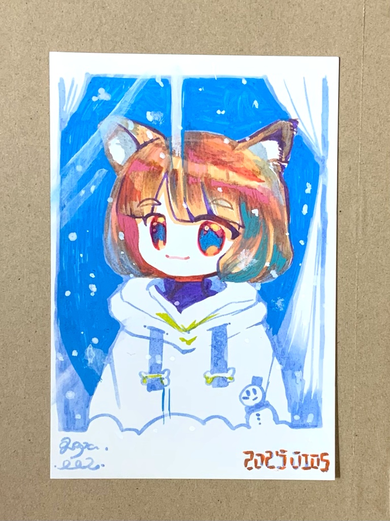 【2026アニケット新作原画】雪やこんこん